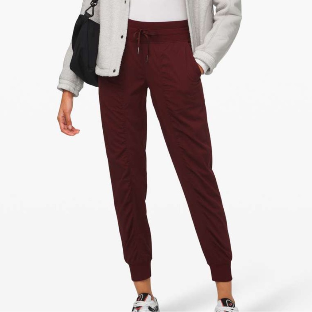 lululemon athletica dance studio jogger garnet